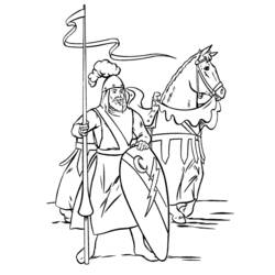 Coloring page: Knight (Characters) #87026 - Free Printable Coloring Pages