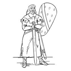 Coloring page: Knight (Characters) #87038 - Free Printable Coloring Pages