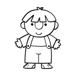 Coloring page: Little Boy (Characters) #97360 - Free Printable Coloring Pages