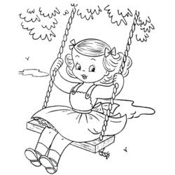 Coloring page: Little Girl (Characters) #96511 - Free Printable Coloring Pages