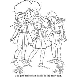 Coloring page: Little Girl (Characters) #96512 - Free Printable Coloring Pages