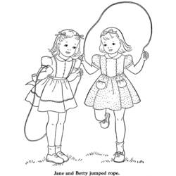 Coloring page: Little Girl (Characters) #96536 - Free Printable Coloring Pages