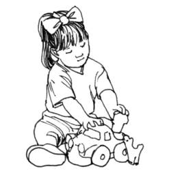 Coloring page: Little Girl (Characters) #96560 - Free Printable Coloring Pages