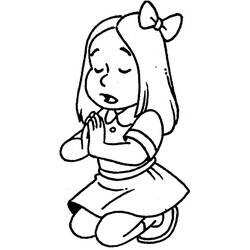 Coloring page: Little Girl (Characters) #96562 - Free Printable Coloring Pages