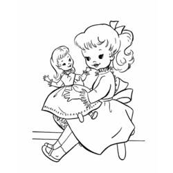 Coloring page: Little Girl (Characters) #96656 - Free Printable Coloring Pages