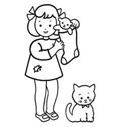 Coloring page: Little Girl (Characters) #96684 - Free Printable Coloring Pages
