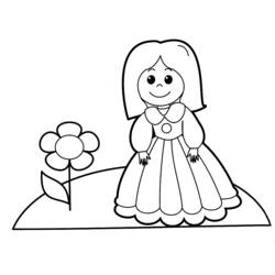 Coloring page: Little Girl (Characters) #96777 - Free Printable Coloring Pages