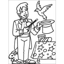 Coloring page: Magician (Characters) #100698 - Free Printable Coloring Pages