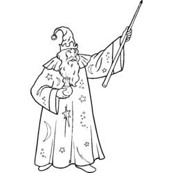 Coloring page: Magician (Characters) #100728 - Free Printable Coloring Pages
