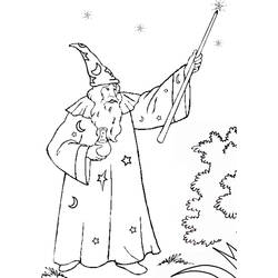 Coloring page: Magician (Characters) #100731 - Free Printable Coloring Pages
