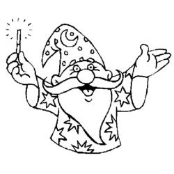 Coloring pages: Magician - Free Printable Coloring Pages