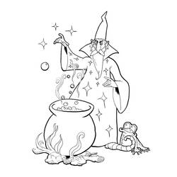 Coloring page: Magician (Characters) #100802 - Free Printable Coloring Pages