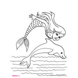 Coloring page: Mermaid (Characters) #147162 - Free Printable Coloring Pages