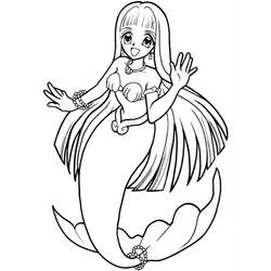 Coloring page: Mermaid (Characters) #147164 - Free Printable Coloring Pages