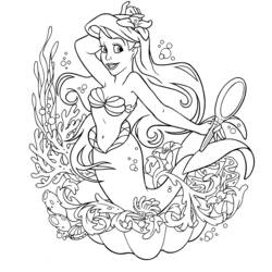 Coloring page: Mermaid (Characters) #147177 - Free Printable Coloring Pages