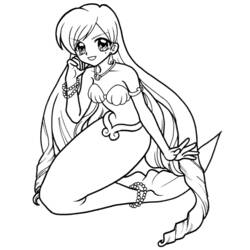Coloring page: Mermaid (Characters) #147183 - Free Printable Coloring Pages
