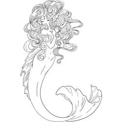 Coloring page: Mermaid (Characters) #147193 - Free Printable Coloring Pages