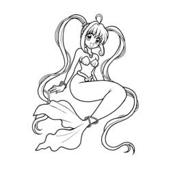 Coloring page: Mermaid (Characters) #147205 - Free Printable Coloring Pages