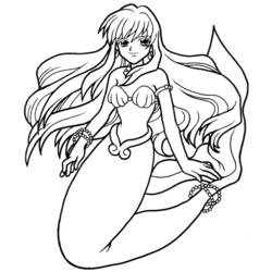 Coloring page: Mermaid (Characters) #147270 - Free Printable Coloring Pages