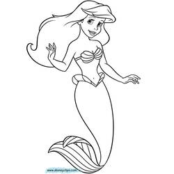 Coloring page: Mermaid (Characters) #147300 - Free Printable Coloring Pages