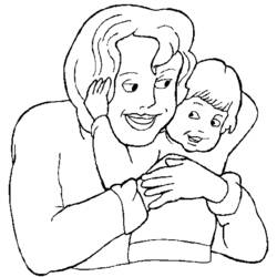 Coloring page: Mom (Characters) #101059 - Free Printable Coloring Pages