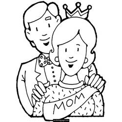 Coloring page: Mom (Characters) #101132 - Free Printable Coloring Pages