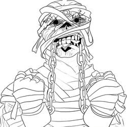 Coloring page: Mummy (Characters) #147681 - Free Printable Coloring Pages
