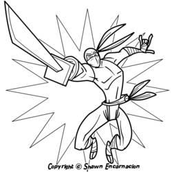 Coloring page: Ninja (Characters) #147909 - Free Printable Coloring Pages