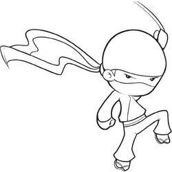 Coloring page: Ninja (Characters) #148017 - Free Printable Coloring Pages