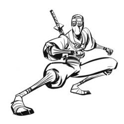 Coloring page: Ninja (Characters) #148277 - Free Printable Coloring Pages