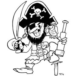 Coloring page: Pirate (Characters) #105073 - Free Printable Coloring Pages