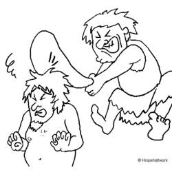 Coloring page: Prehistoric man (Characters) #150413 - Free Printable Coloring Pages