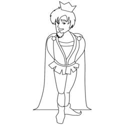 Coloring pages: Prince - Free Printable Coloring Pages