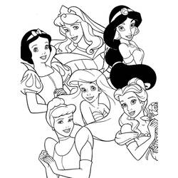 Coloring page: Princess (Characters) #85172 - Free Printable Coloring Pages