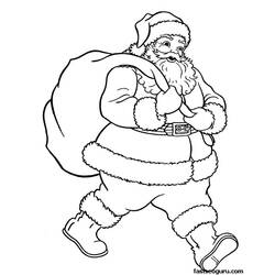 Coloring page: Santa Claus (Characters) #104657 - Free Printable Coloring Pages