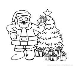 Coloring page: Santa Claus (Characters) #104746 - Free Printable Coloring Pages