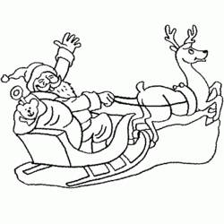Coloring page: Santa Claus (Characters) #104749 - Free Printable Coloring Pages