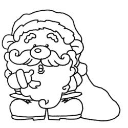 Coloring page: Santa Claus (Characters) #104816 - Free Printable Coloring Pages