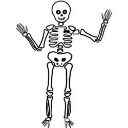 Coloring pages: Skeleton - Free Printable Coloring Pages