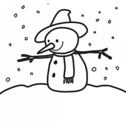 Coloring page: Snowman (Characters) #89175 - Free Printable Coloring Pages