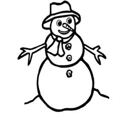 Coloring page: Snowman (Characters) #89202 - Free Printable Coloring Pages