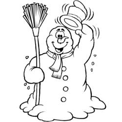 Coloring page: Snowman (Characters) #89206 - Free Printable Coloring Pages