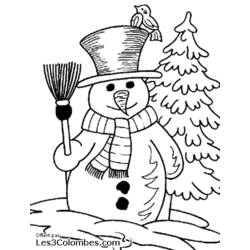 Coloring page: Snowman (Characters) #89217 - Free Printable Coloring Pages
