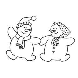 Coloring page: Snowman (Characters) #89293 - Free Printable Coloring Pages