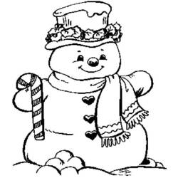 Coloring page: Snowman (Characters) #89296 - Free Printable Coloring Pages