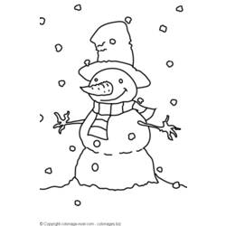 Coloring page: Snowman (Characters) #89346 - Free Printable Coloring Pages