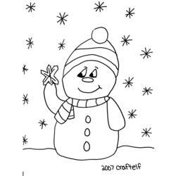 Coloring page: Snowman (Characters) #89479 - Free Printable Coloring Pages