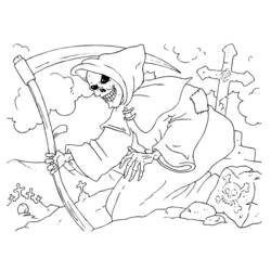 Coloring page: The Death (Characters) #108724 - Free Printable Coloring Pages