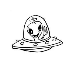 Coloring page: UFO (Characters) #103142 - Free Printable Coloring Pages