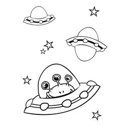 Coloring page: UFO (Characters) #103246 - Free Printable Coloring Pages